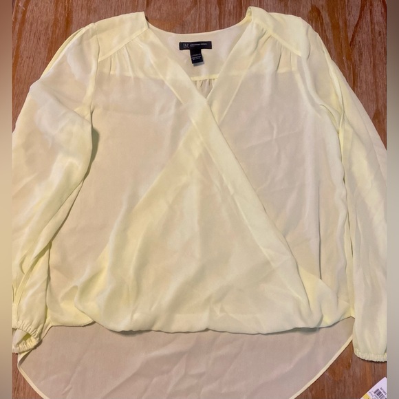 INC International Concepts Surplice Blouse - Picture 2 of 8